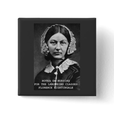 Florence Nightingale:Notes on Nursing Buttons by cowboyannie