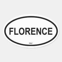 FLORENCE OVAL STICKER