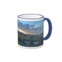 Florence - Sunset, Arno River Bridges Coffee Mug