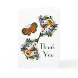 Florentine Renaissance Floral Thank You Card