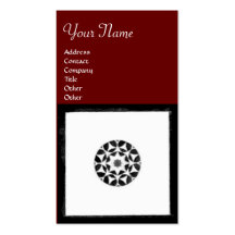 FLORENTINE RENAISSANCE HARMONY,red Business Card Templates