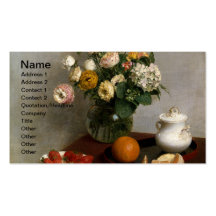 Flores de Verão e Frutos Business Cards