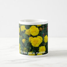 Flores para mamãe... caneca