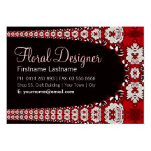 Florettes RedWhite big Business Card