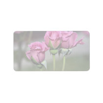 Floribunda 'Angel Face' Roses Personalized Address Label