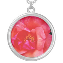 Floribunda flowers personalized necklace