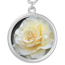 Floribunda 'French Lace' White flowers Pendant
