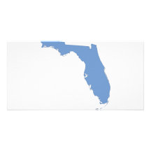 Florida - a blue state picture card