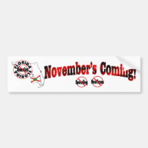 Florida Anti ObamaCare – November’s Coming! Bumper Sticker