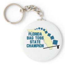 Florida Bag Toss Champion Keychains