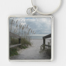 Florida Beach Path Key Chains