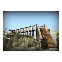 Florida boardwalk, Cape San Blas Gulf Coast Invitations