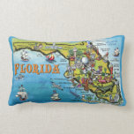 Florida Cartoon Map Pillows