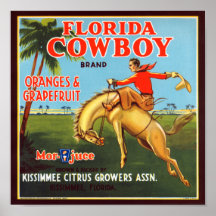 Florida Cowboy Print