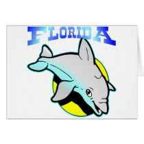 Florida Dolphin Sun Greeting Card