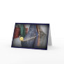 Florida fishing boat net closeup, faded version greeting card