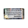 Florida fishing boat net closeup, faded version personalized address labels