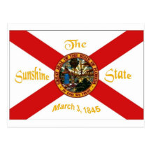 Florida Flag Postcard