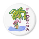 Florida Flamingo Refrigerator Magnets