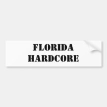 Florida Hardcore Bumper Sticker