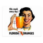Florida Orange Juice Postcards