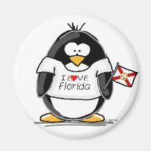 Florida Penguins Fridge Magnet