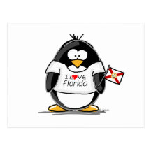 Florida Penguins Postcards