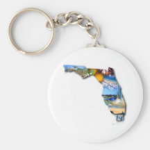 FLORIDA PICTURE DESIGN KEYCHAINS