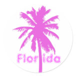 Florida, Pink Plam Tree stickers