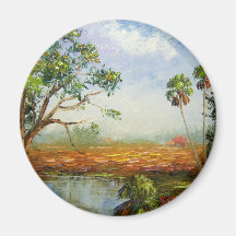 Florida Ranch Painting Magnets