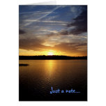 Florida Sunset Over Lake Greeting Cards