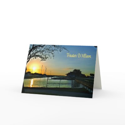 Florida Sunset Pastor Appreciation Card by dustytoes