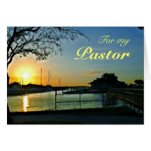 Florida Sunset Pastor Appreciation Card
