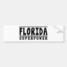 Florida Superpower Designs Bumper Sticker