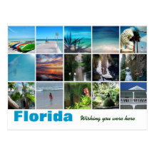 Florida Wishing you were here post card photograph