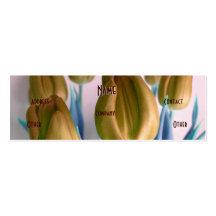 Florist - Beige Tulips Business Card