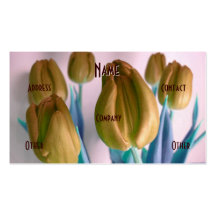 Florist - Beige Tulips Business Cards
