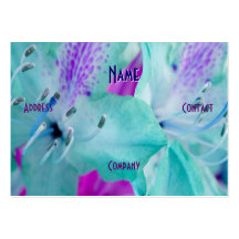Florist - Blue Floral Business Card Template