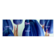 Florist - Blue Tulips Business Card Templates