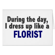Florist During The Day Greeting Card
