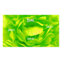 Florist - Green Rose Business Card Template