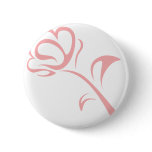 Florist Logo in Swish Drawing Style Pins