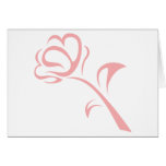 Florist Logo in Swish Drawing Style Greeting Card