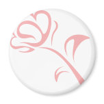 Florist Logo in Swish Drawing Style magnets