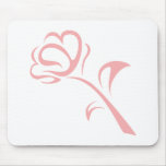 Florist Logo in Swish Drawing Style Mouse Pads