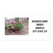FLORIST OR LANDSCAPER'S BUSINESS CARD business cards