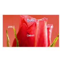 Florist - Pink Rose Business Card