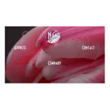 Florist - Pink Rose Business Card