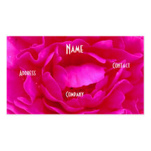 Florist - Pink Rose Business Cards