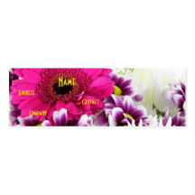 Florist - Purple Bouquet Business Card Template